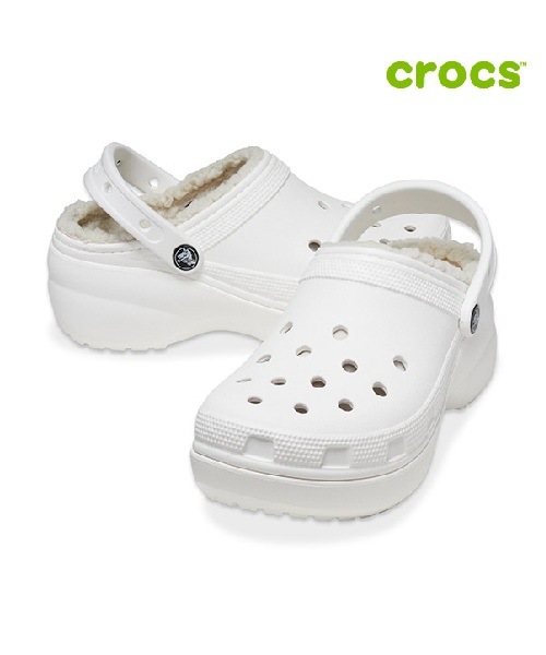 [크록스] 클래식 플랫폼 라이닝 클로그 W 207938-100 W6